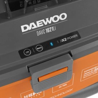 Строительный пылесос Daewoo DAVC 1621Li SET 200Вт (уборка: сухая/сбор воды/выдув) оранжевый - купить недорого с доставкой в интернет-магазине