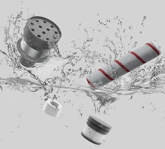 Пылесос ручной Dreame V11 450Вт серый/красный - купить недорого с доставкой в интернет-магазине