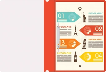 Папка-скоросшиватель Silwerhof Eco A4 прозрач.верх.лист пластик красный - купить недорого с доставкой в интернет-магазине