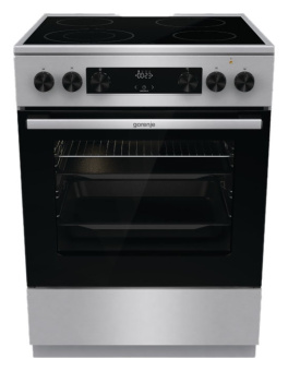 Плита Электрическая Gorenje GECS6C70XC нержавеющая сталь стеклокерамика (без крышки) - купить недорого с доставкой в интернет-магазине
