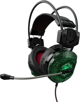 Наушники с микрофоном Оклик HS-L500G TOXIC черный 2.2м мониторные оголовье (472656) - купить недорого с доставкой в интернет-магазине