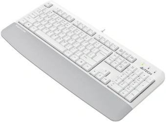 Клавиатура A4Tech Fstyler FK20 белый USB Multimedia (подставка для запястий) (FK20) кабель 1.5м - купить недорого с доставкой в интернет-магазине