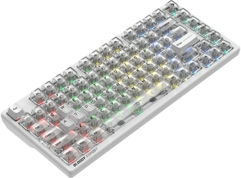 Клавиатура A4Tech Bloody MS76 механическая белый USB Multimedia for gamer LED (MS76) кабель 1.8м - купить недорого с доставкой в интернет-магазине
