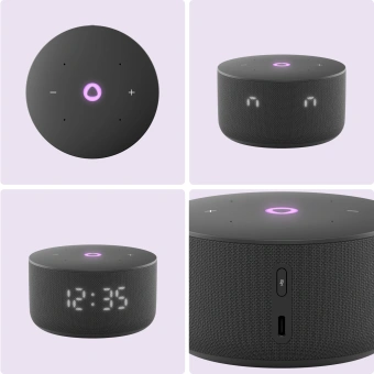 Умная колонка Yandex Станция Мини 3 Алиса черный 12W 1.0 BT/Wi-Fi (YNDX-00027BLK) - купить недорого с доставкой в интернет-магазине