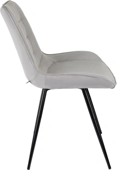 Стул для дома Бюрократ CH-K2_4 комплект 4шт св.серый Holland 09 металл черный на ножках (CH-K2_1/HL09_4) - купить недорого с доставкой в интернет-магазине