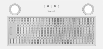 Вытяжка встраиваемая Weissgauff BOX 600 белый управление: кнопочное (1 мотор) - купить недорого с доставкой в интернет-магазине