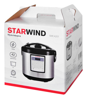 Мультиварка Starwind SMC4201 5л 700Вт серебристый/черный - купить недорого с доставкой в интернет-магазине
