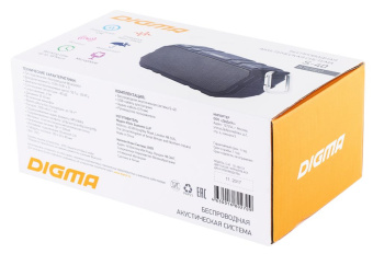 Колонка порт. Digma S-40 черный 10W 1.0 BT 2000mAh (SP4010B) - купить недорого с доставкой в интернет-магазине