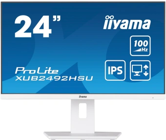 Монитор Iiyama 23.8" ProLite XUB2492HSU-W6 белый IPS LED 0.4ms 16:9 HDMI M/M матовая HAS Piv 250cd 178гр/178гр 1920x1080 100Hz DP FHD USB 4.9кг - цена, купить или заказать с доставкой в интернет-магазине Монитор Iiyama 23.8" ProLite XUB2492HSU-W6 белый IPS LED 0.4ms 16:9 HDMI M/M матовая HAS Piv 250cd 178гр/178гр 1920x1080 100Hz DP FHD USB 4.9кг - купить недорого с доставкой в интернет-магазине