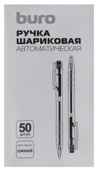 Ручка шариков. автоматическая Buro прозрачный d=0.7мм син. черн. кор.карт. сменный стержень линия 0.5мм без инд. Маркировки - купить недорого с доставкой в интернет-магазине