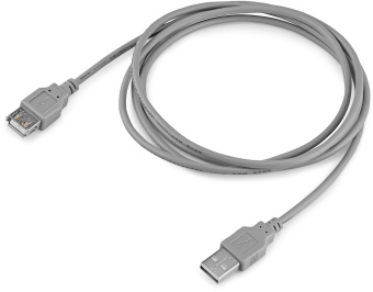 Кабель Buro USB A(m) USB A(f) 1.8м (BHP RET USB_AF18) серый (блистер) - купить недорого с доставкой в интернет-магазине