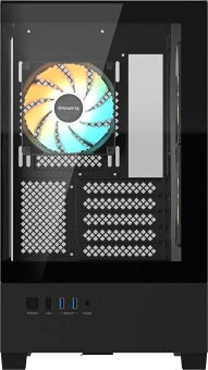 Корпус Gigabyte GB-C201P черный без БП mATX 6x120mm 3x140mm 2xUSB3.0 audio bott PSU - купить недорого с доставкой в интернет-магазине