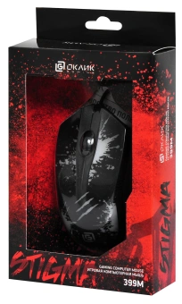 Мышь Оклик 399M STIGMA черный оптическая 1200dpi USB для ноутбука 3but (1175321) - купить недорого с доставкой в интернет-магазине