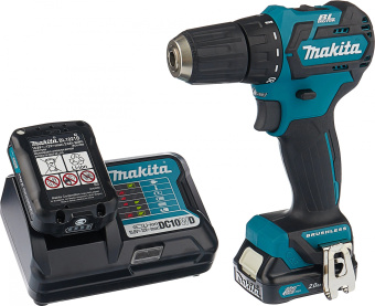 Дрель-шуруповерт Makita DF332DWAE аккум. патрон:быстрозажимной (кейс в комплекте) - купить недорого с доставкой в интернет-магазине