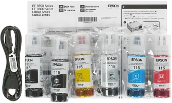 МФУ струйный Epson L8180 (C11CJ21403/402/504/502) A3 Duplex Net WiFi черный - купить недорого с доставкой в интернет-магазине