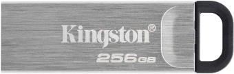 Флеш Диск Kingston 256GB DataTraveler Kyson DTKN/256GB USB3.2 серебристый/черный - купить недорого с доставкой в интернет-магазине