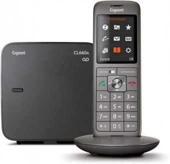 Р/Телефон Dect Gigaset CL660A SYS RUS черный автооветчик АОН - купить недорого с доставкой в интернет-магазине