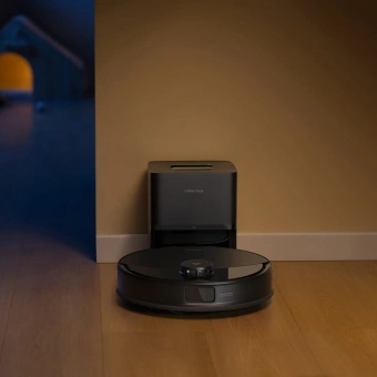 Пылесос-робот Roborock Q8 Max Pro Plus 45Вт черный (в компл.:1мешок) - купить недорого с доставкой в интернет-магазине