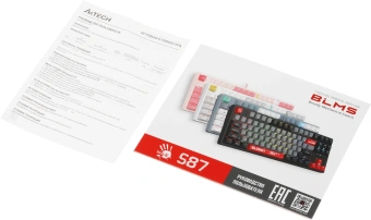 Клавиатура A4Tech S87 Energy механическая розовый USB for gamer LED (S87 USB ENERGY PINK) кабель 1.8м - купить недорого с доставкой в интернет-магазине