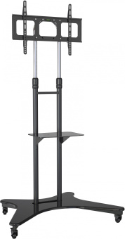 Стойка для телевизора Cactus CS-ST31 черный 37"-75" макс.81.6кг напольный мобильный - купить недорого с доставкой в интернет-магазине
