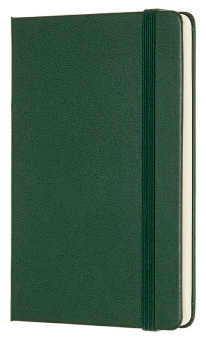 Блокнот Moleskine CLASSIC QP012K15 Pocket 90x140мм 192стр. нелинованный твердая обложка зеленый - купить недорого с доставкой в интернет-магазине