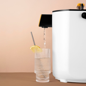 Термопот Kitfort КТ-2520 5л. 1600Вт белый/черный - купить недорого с доставкой в интернет-магазине