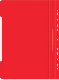Папка-скоросшиватель Бюрократ PS-P20RED A4 прозрач.верх.лист боков.перф. пластик красный 0.12/0.16 - купить недорого с доставкой в интернет-магазине