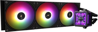 Система водяного охлаждения Thermalright Frozen Warframe Pro 360 ARGB Soc-AM5/AM4/1200/1700/1851 черный 4-pin 29.8dB Al LCD Ret (F-WFRAME-PRO-360-BL-ARGB) - купить недорого с доставкой в интернет-магазине