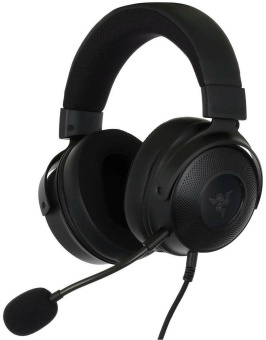 Наушники с микрофоном Razer Kraken V3 HyperSense черный 2м мониторные оголовье (RZ04-03770100-R3M1) - купить недорого с доставкой в интернет-магазине