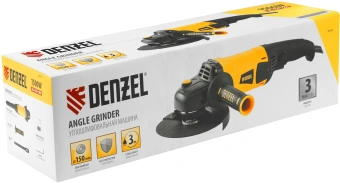 Углошлифовальная машина Denzel AG150-1500 1500Вт 8500об/мин рез.шпин.:M14 d=150мм (26910) - купить недорого с доставкой в интернет-магазине