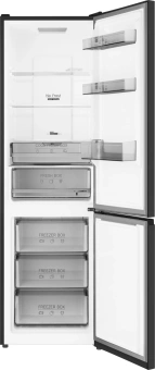 Холодильник Weissgauff WRK 2000 Total NoFrost Inverter 2-хкамерн. черный инвертер - купить недорого с доставкой в интернет-магазине