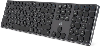 Клавиатура Оклик K867W серый/черный USB беспроводная BT/Radio slim Multimedia (2002130) - купить недорого с доставкой в интернет-магазине