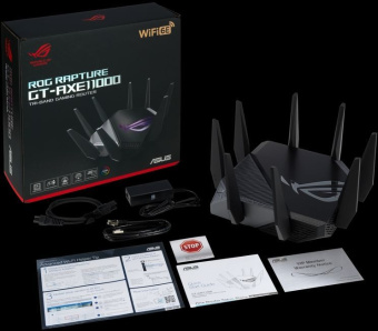 Роутер беспроводной Asus GT-AXE11000 AXE11000 100/1000/2500BASE-T черный - купить недорого с доставкой в интернет-магазине