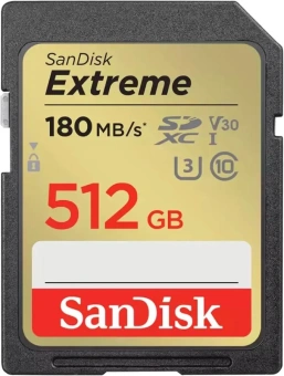 Флеш карта SDXC 512GB Sandisk SDSDXVV-512G-GNCIN Extreme - купить недорого с доставкой в интернет-магазине