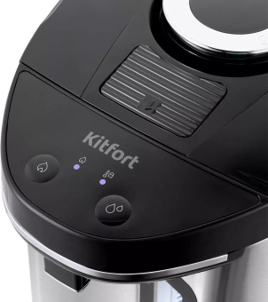 Термопот Kitfort КТ-2512 4л. 900Вт серебристый/черный - купить недорого с доставкой в интернет-магазине