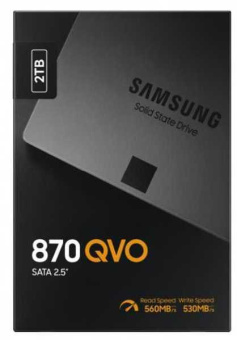 Накопитель SSD Samsung SATA-III 2TB MZ-77Q2T0BW 870 QVO 2.5" - купить недорого с доставкой в интернет-магазине