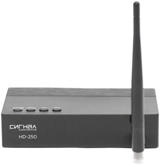 Ресивер DVB-T2 Сигнал Эфир HD-250 черный - купить недорого с доставкой в интернет-магазине