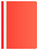 Папка-скоросшиватель Buro -PSE20BU/RED A4 прозрач.верх.лист пластик красный 0.11/0.13