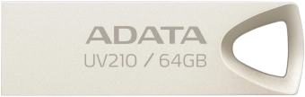 Флеш Диск A-Data 64GB UV210 AUV210-64G-RGD USB2.0 золотистый - купить недорого с доставкой в интернет-магазине
