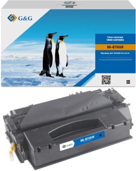 Картридж лазерный G&G GG-Q7553X черный (7000стр.) для HP LJ P2010/P2014/P2015/M2727nf MFP - купить недорого с доставкой в интернет-магазине