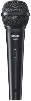 Микрофон проводной Shure SV200-A 4.5м черный - купить недорого с доставкой в интернет-магазине