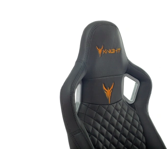Кресло игровое Knight TITAN черный ромбик экокожа с подголов. крестов. металл - купить недорого с доставкой в интернет-магазине