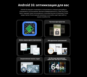 Планшет Teclast T65(A7D5) T7280 (2.2) 8C RAM6Gb ROM128Gb 13.4" IPS 1920x1200 4G Android 16 черный 13Mpix 5Mpix BT WiFi microSD 1Tb 8000mAh 10.5hr - купить недорого с доставкой в интернет-магазине