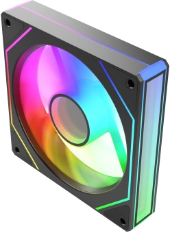 Вентилятор для корпуса Bloody CF-11 LCD ARGB 120х120x25 черный 4-pin 32дБ (упак.:1шт) (CF-11-ARGB120-BK) Ret - купить недорого с доставкой в интернет-магазине