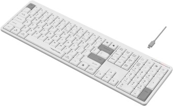 Клавиатура A4Tech Fstyler FBX55C белый USB беспроводная BT/Radio slim Multimedia (FBX55C) - цена, купить или заказать с доставкой в интернет-магазине Клавиатура A4Tech Fstyler FBX55C белый USB беспроводная BT/Radio slim Multimedia (FBX55C) - купить недорого с доставкой в интернет-магазине