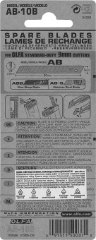 Лезвие Olfa OL-AB-10B 9мм лезв.10шт - купить недорого с доставкой в интернет-магазине
