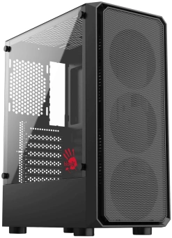 Корпус Bloody CC-126 черный без БП ATX 8x120mm 2xUSB2.0 1xUSB3.0 audio bott PSU - купить недорого с доставкой в интернет-магазине