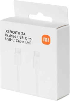 Кабель Xiaomi BHR0878GL USB Type-C (m)-USB Type-C (m) 1м белый коробка - купить недорого с доставкой в интернет-магазине