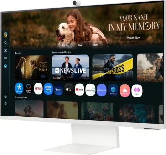 Монитор Samsung 32" S32FM803UIXCI белый VA LED 16:9 HDMI M/M Cam матовая HAS 3000:1 400cd 178гр/178гр 3840x2160 60Hz 4K USB 7кг - купить недорого с доставкой в интернет-магазине