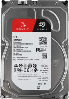Жесткий диск Seagate SATA-III 6TB ST6000VN006 NAS Ironwolf 4KN (5400rpm) 256Mb 3.5" - купить недорого с доставкой в интернет-магазине